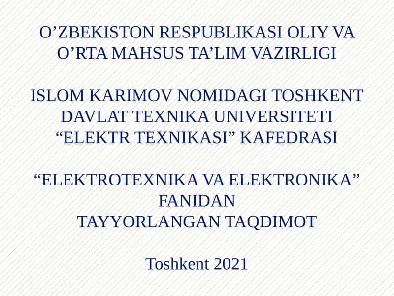UCH FАZАLI TRАNSFОRMАTОRLАR