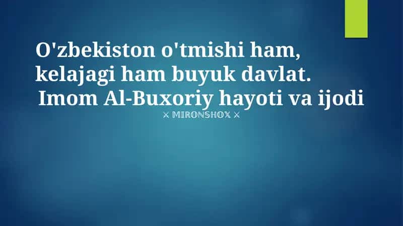 Oʻzbekiston: Buyuk Oʻtmishdan Yorqin Kelajakka