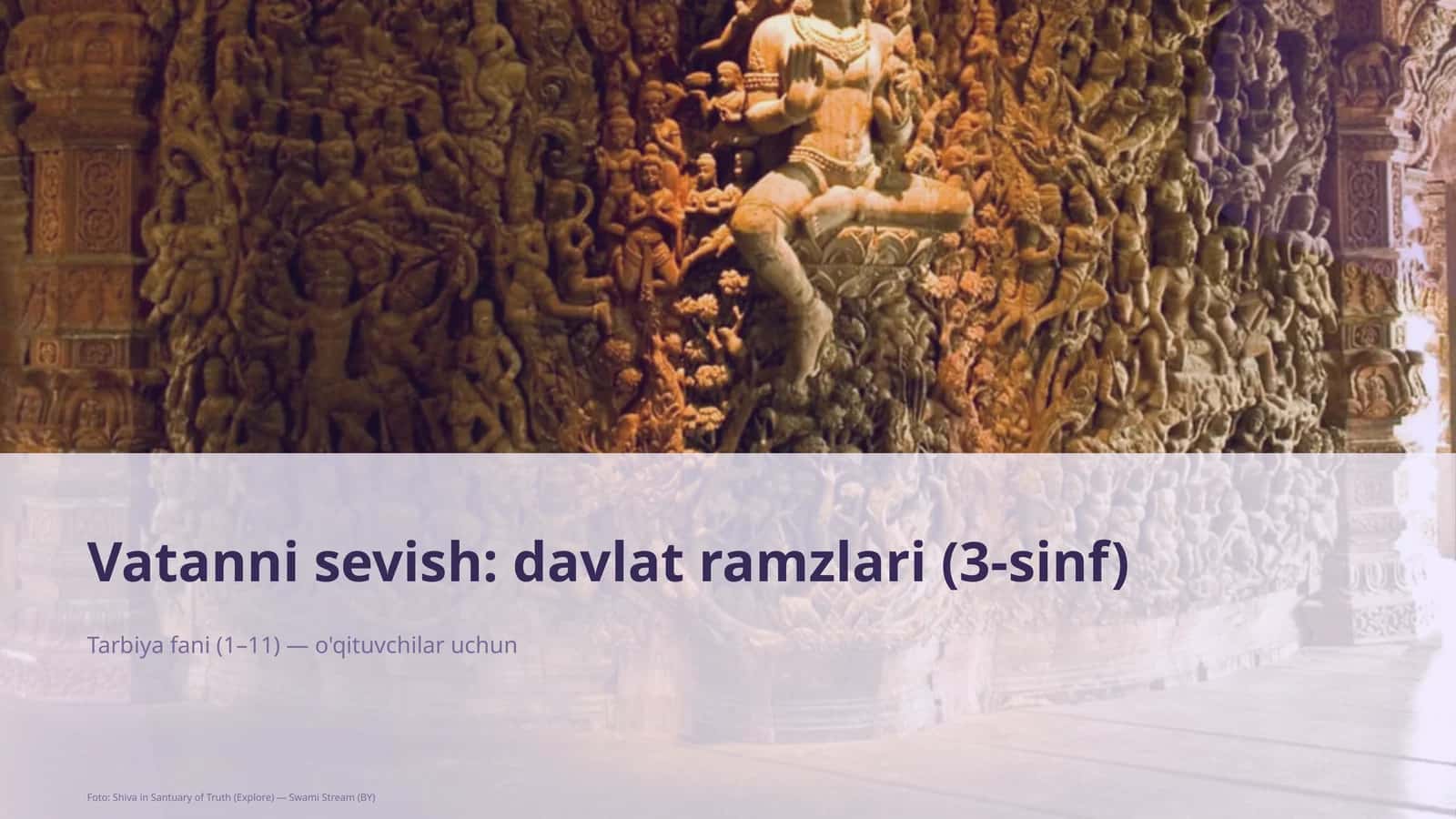 Vatanni sevish: davlat ramzlari (3-sinf)