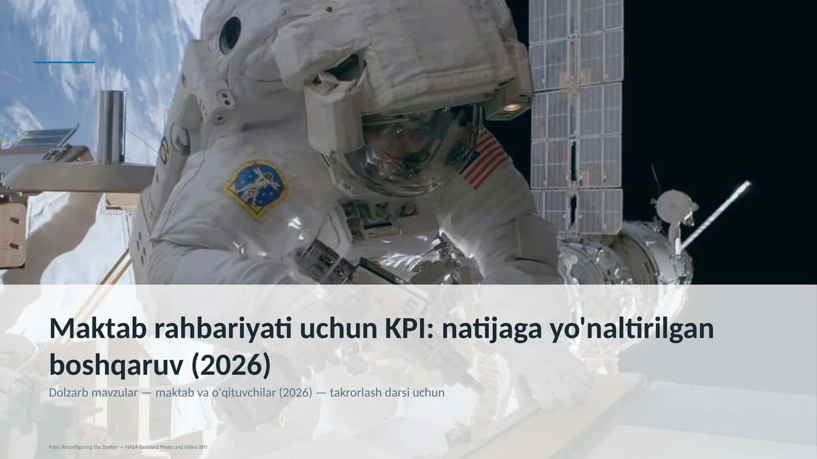 Maktab rahbariyati uchun KPI: natijaga yo'naltirilgan boshqaruv (2026)