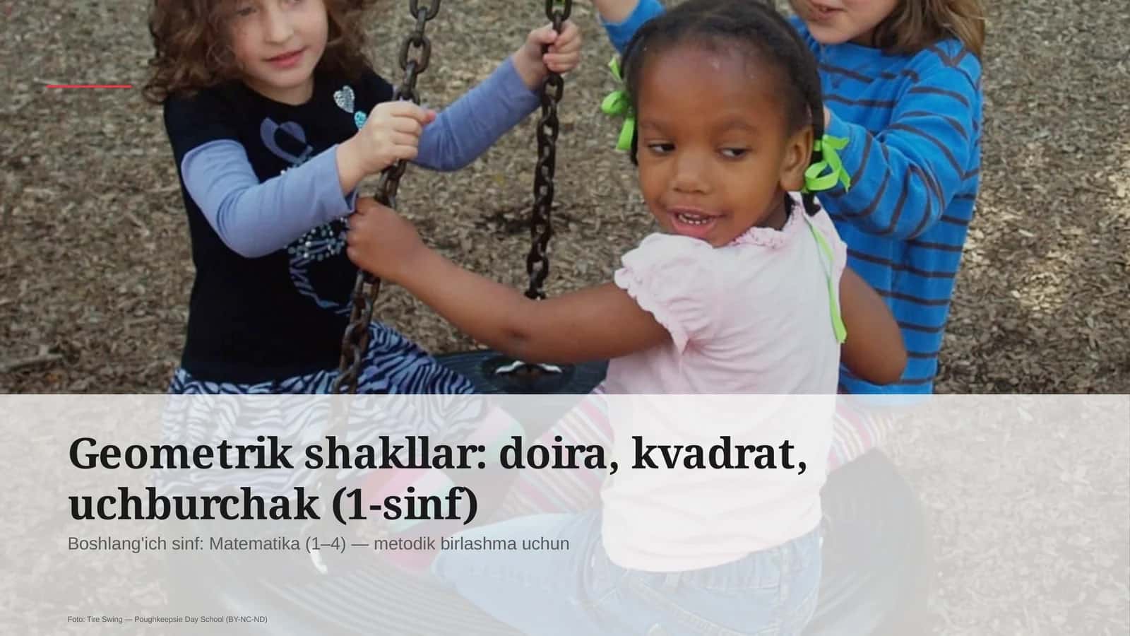 Geometrik shakllar: doira, kvadrat, uchburchak (1-sinf)
