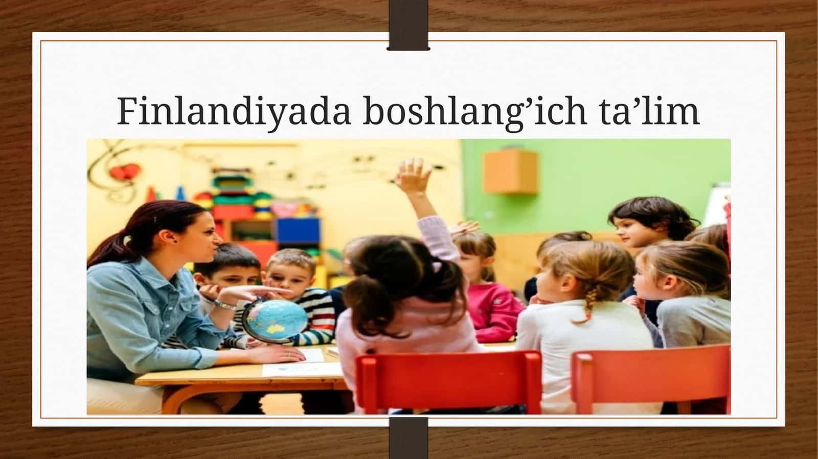 Finlandiyada boshlang’ich ta’lim