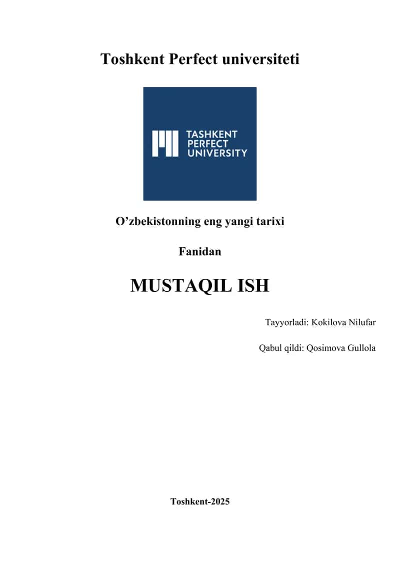 O'zbekistonda ta'lim sohasida amalga oshilayotgan islohotlar