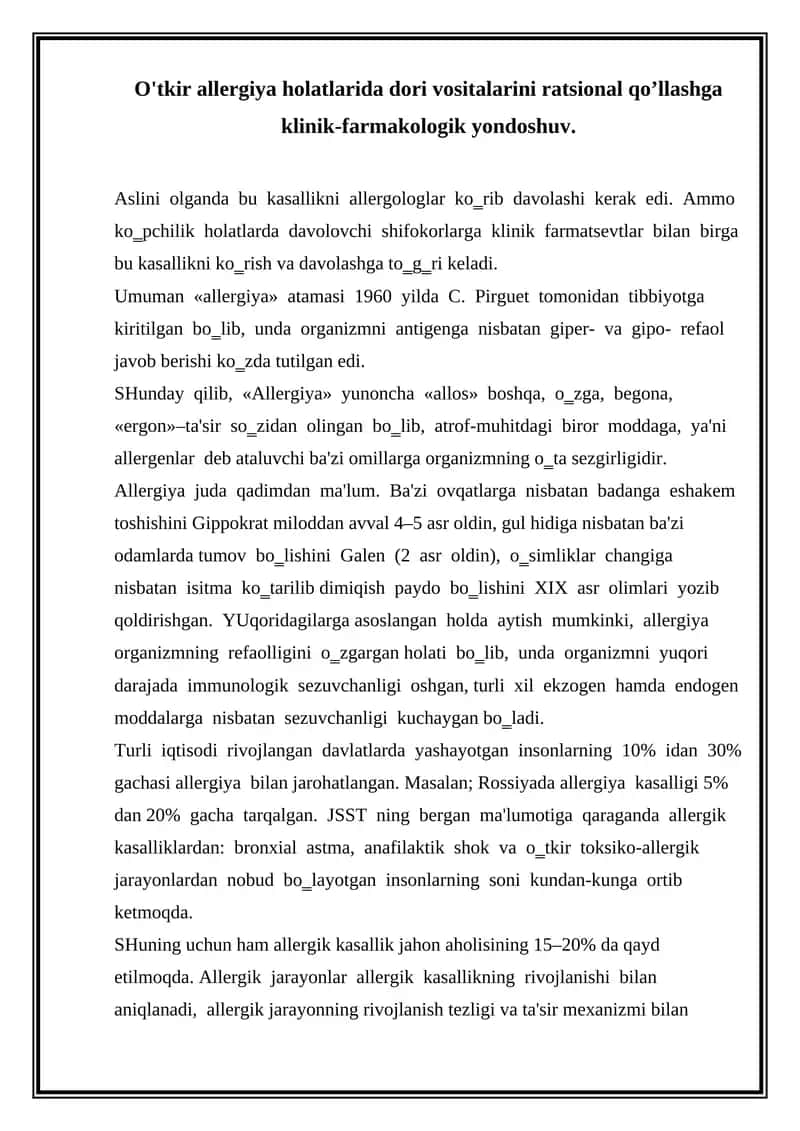 Allergiya