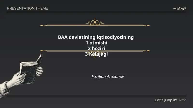 BAA iqtisodiyotining neft kashfiyoti va neft davri oʻtmishi