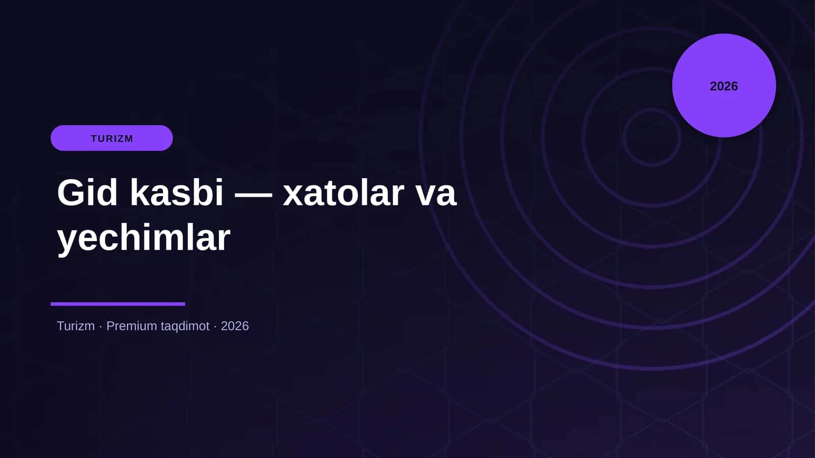 Gid kasbi — xatolar va yechimlar