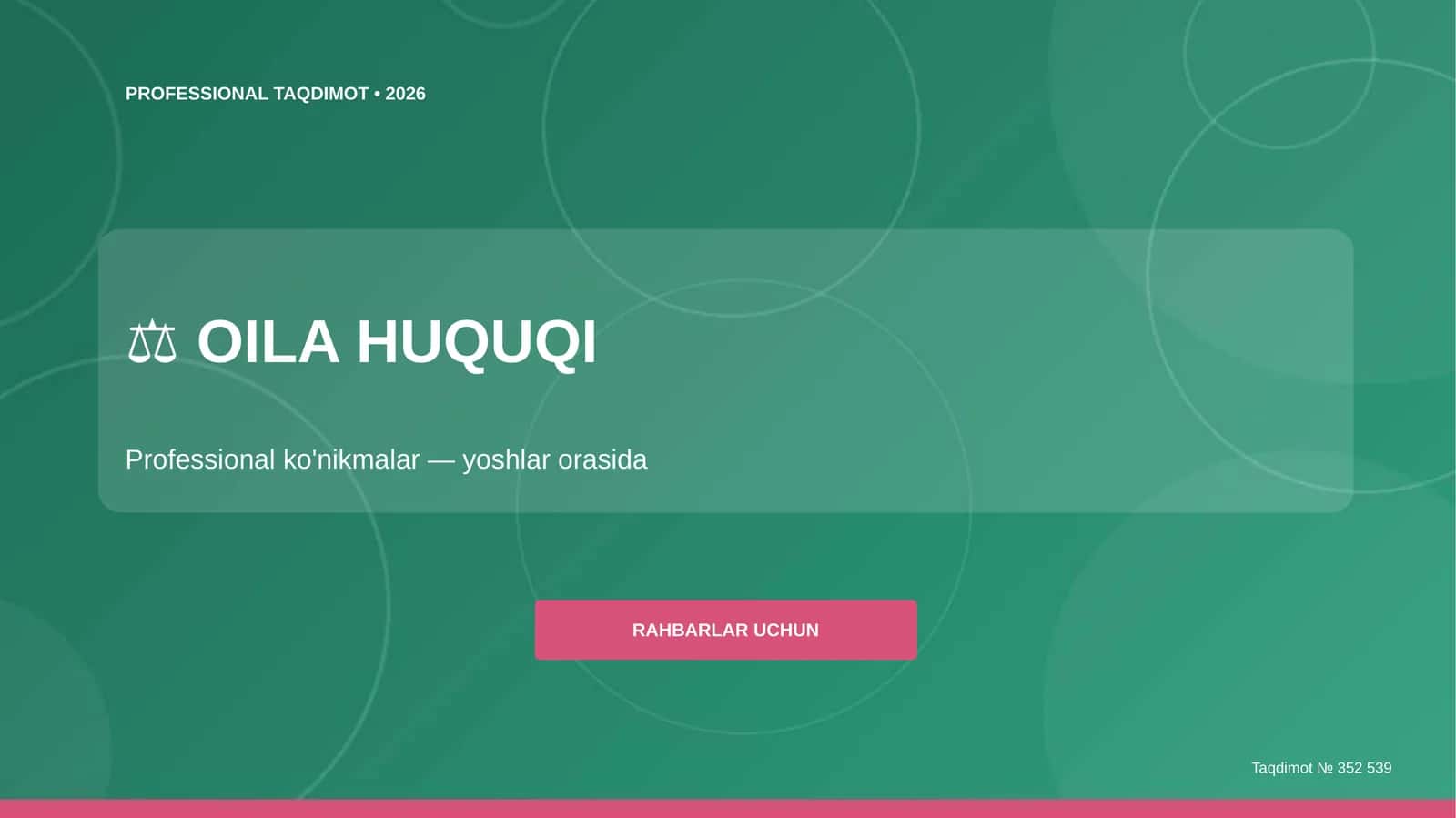 Oila Huquqi Professional Taqdimot