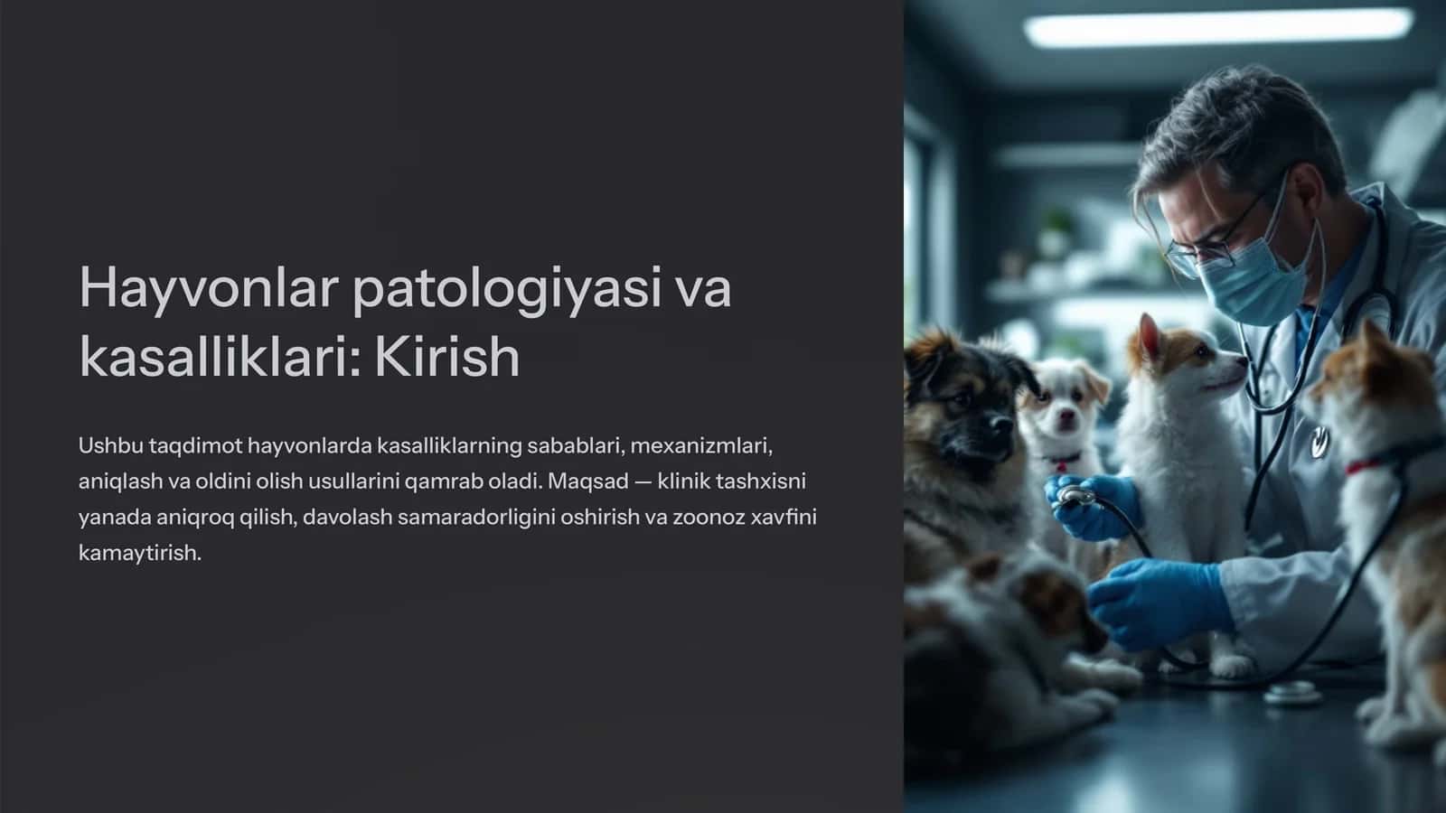 Hayvonlar patologiyasi va kasalliklari