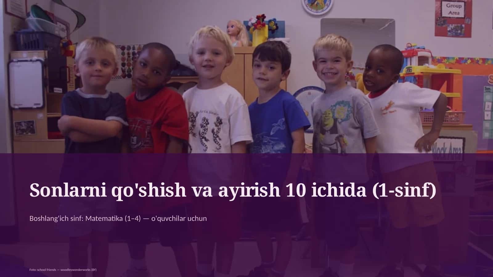 Sonlarni qo'shish va ayirish 10 ichida (1-sinf)