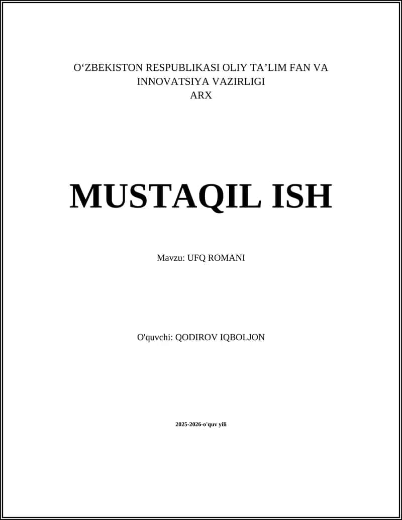 UFQ ROMANI