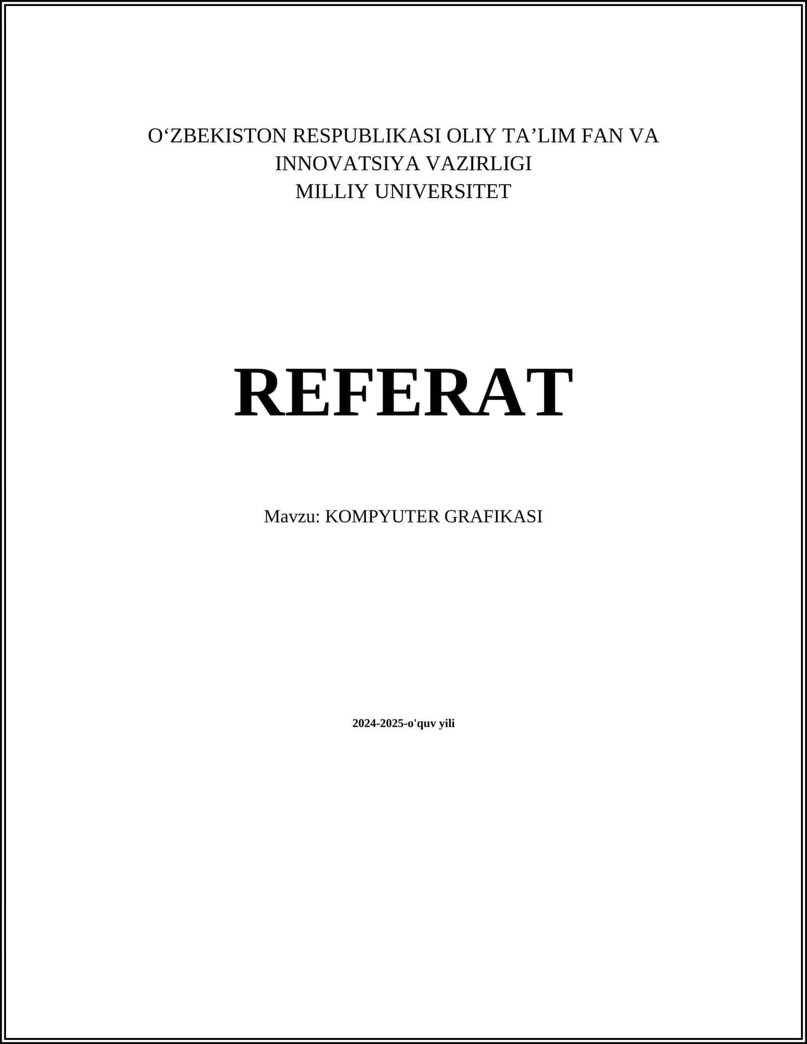 KOMPYUTER GRAFIKASI
