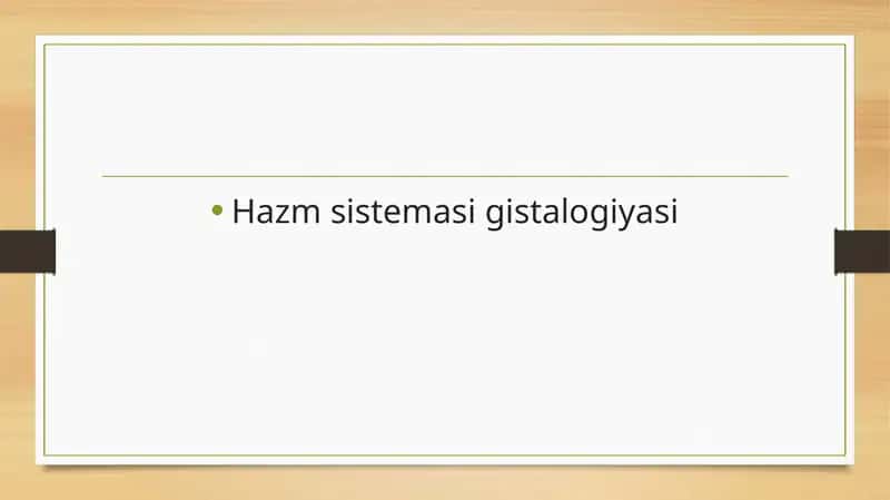Hazm sistemasi gistalogiyasi