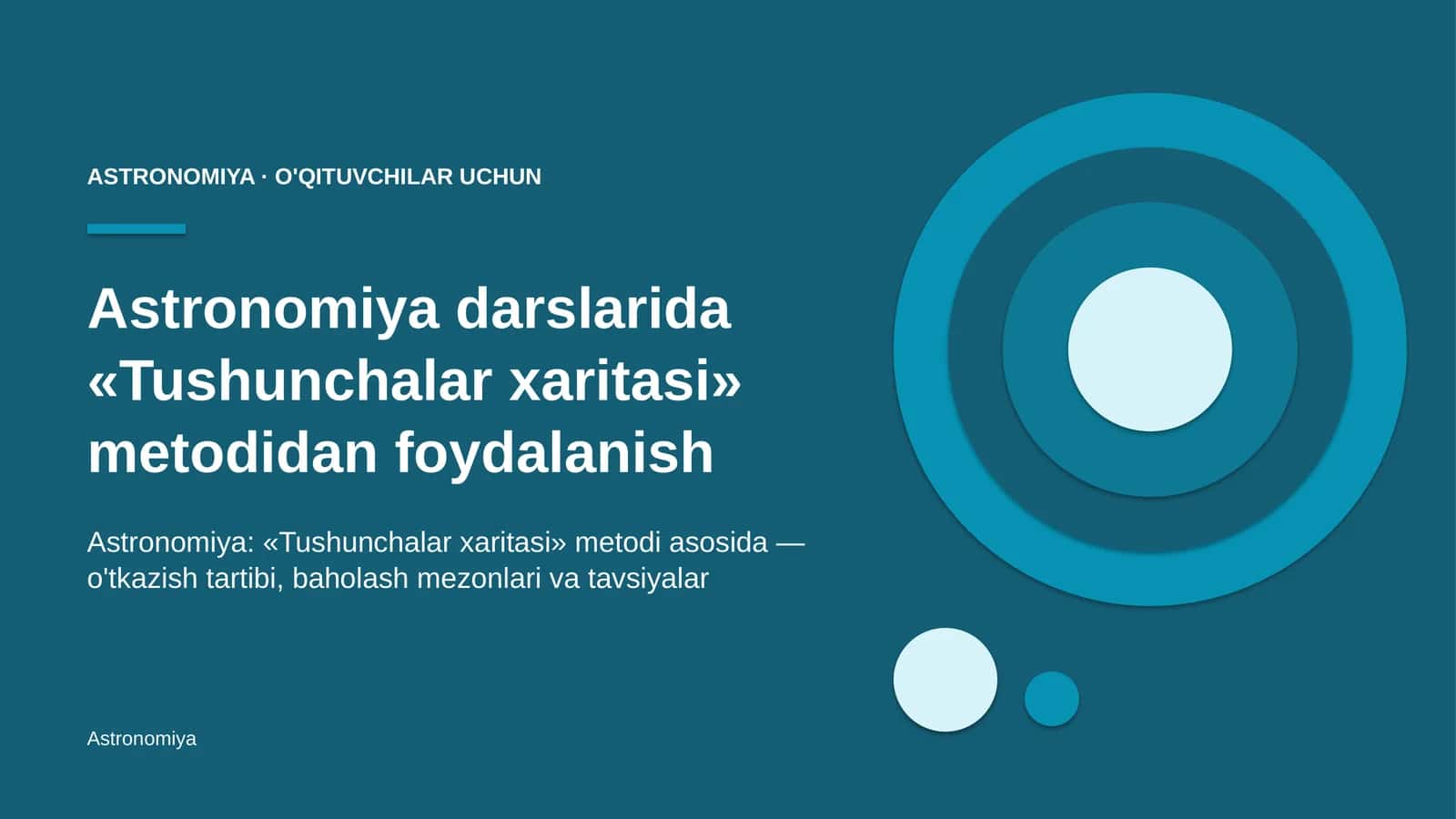 astronomiya darslarida tushunchalar xaritasi metodidan foydalanish 3778