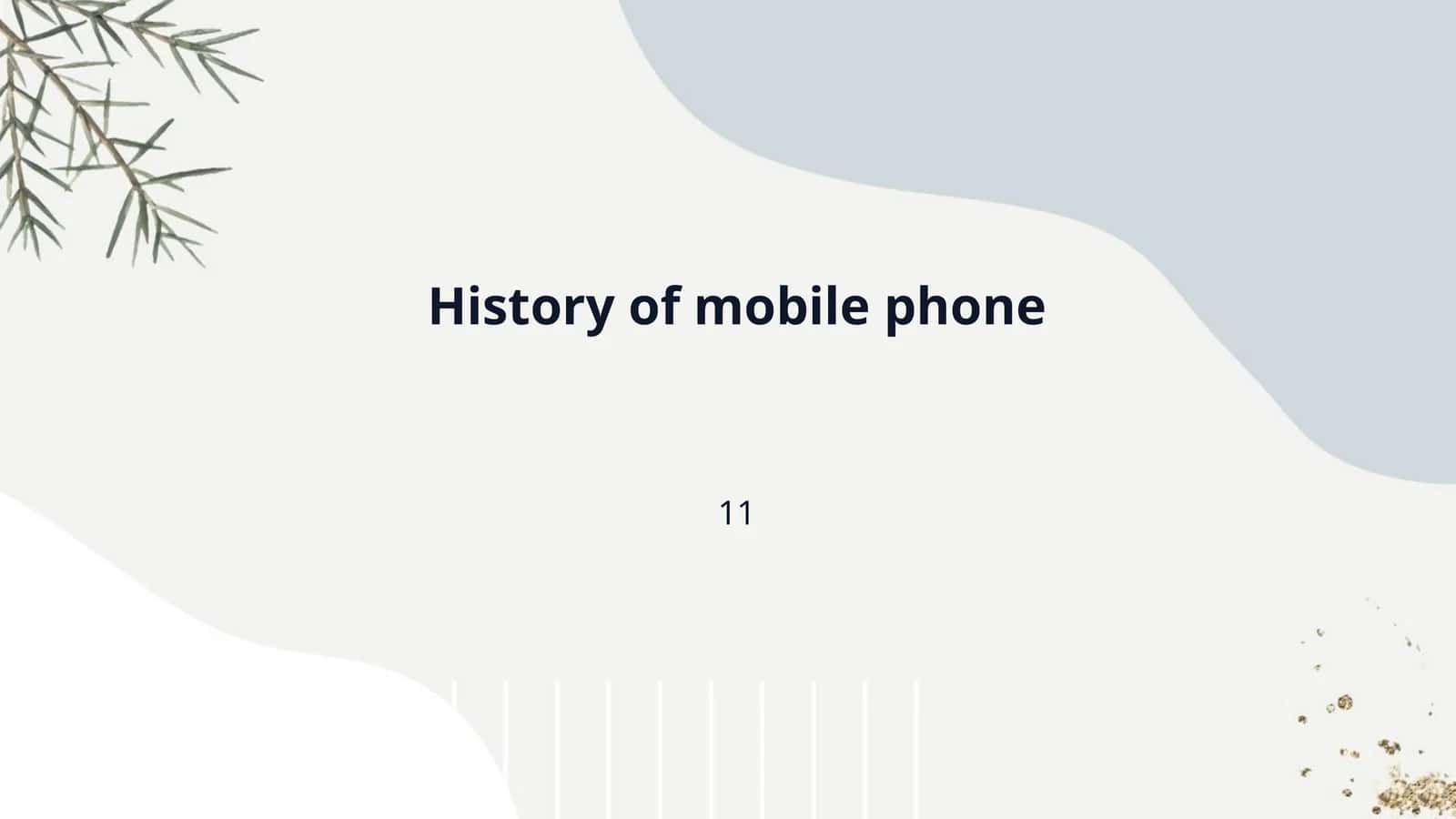 History of mobile phone