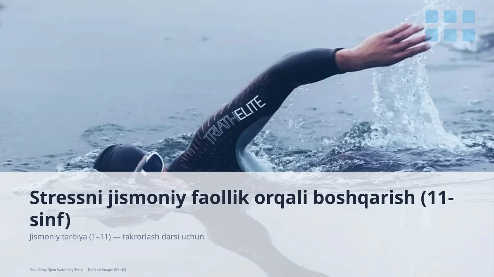 Stressni jismoniy faollik orqali boshqarish (11-sinf)