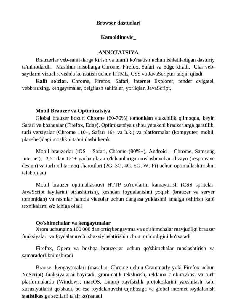 Browser dasturlari