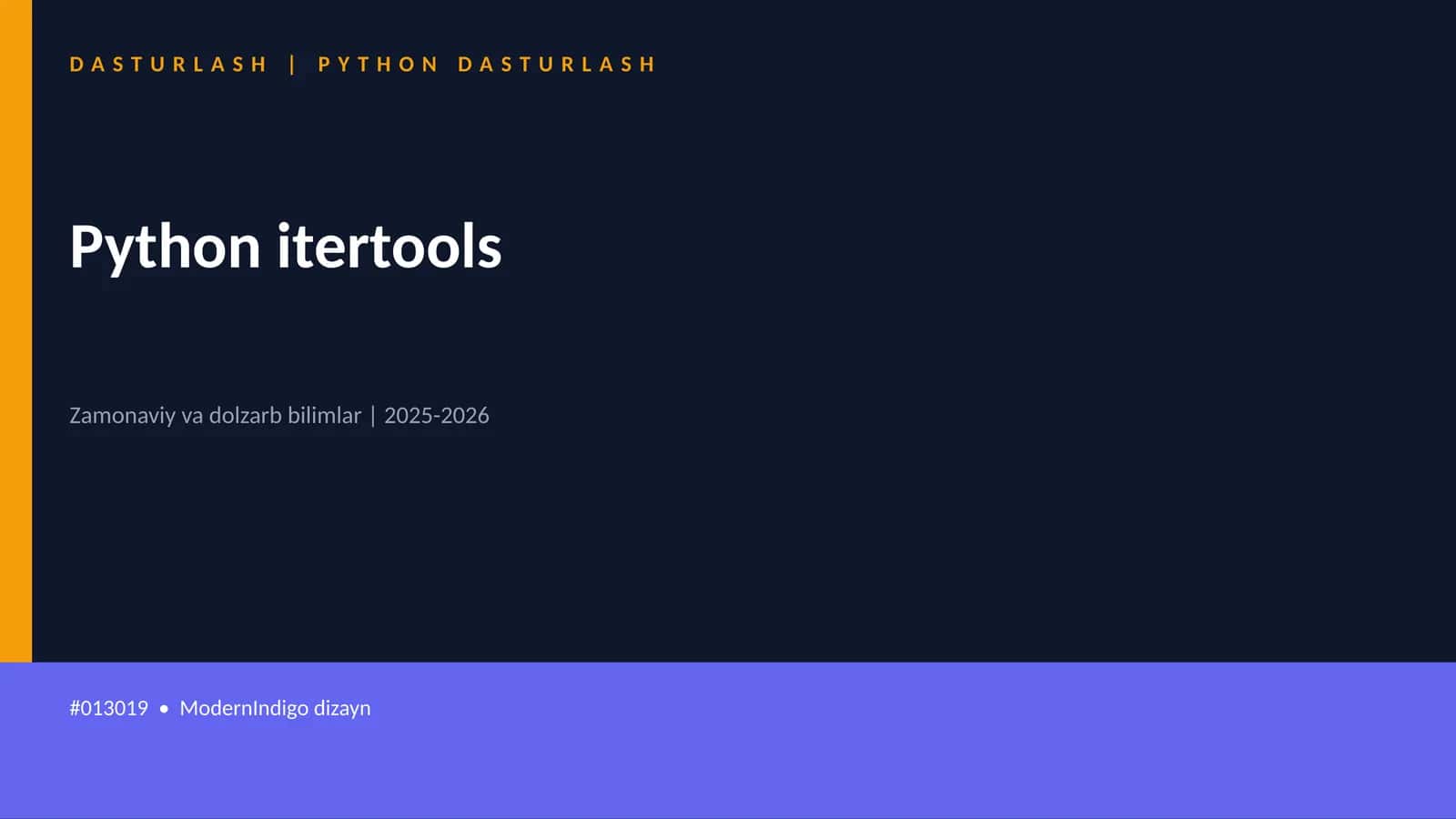Python itertools