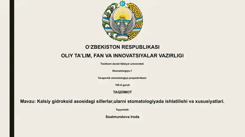 Kalsiy gidroksid asosidagi sillerlar