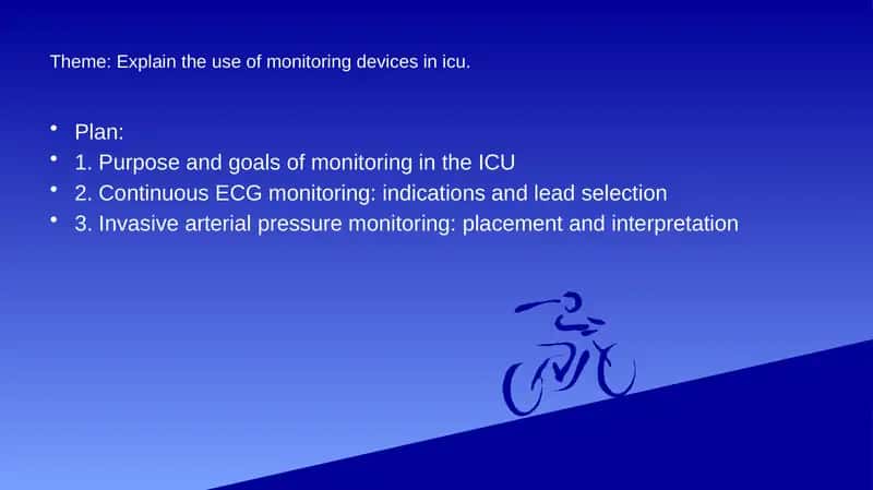 Monitoring devices in ICU