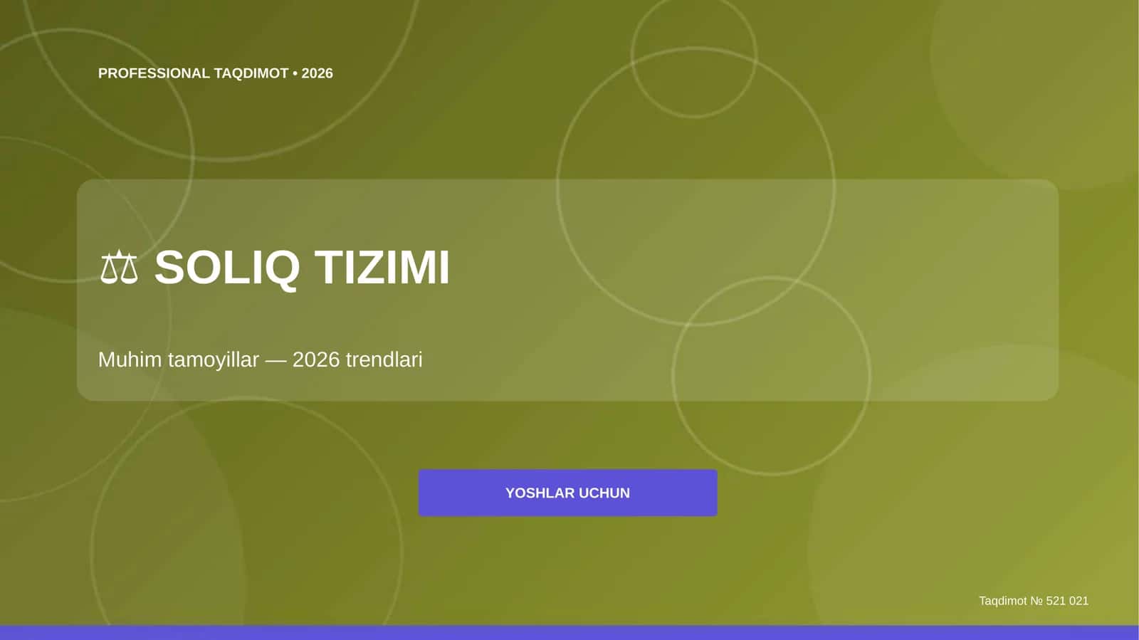 SOLIQ TIZIMI 2026