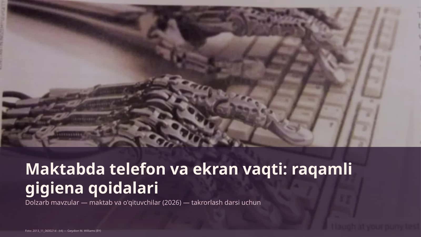 Dolzarb mavzular — maktab va o'qituvchilar (2026) — takrorlash darsi uchun