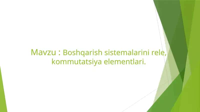 Komutatsiya elementlari