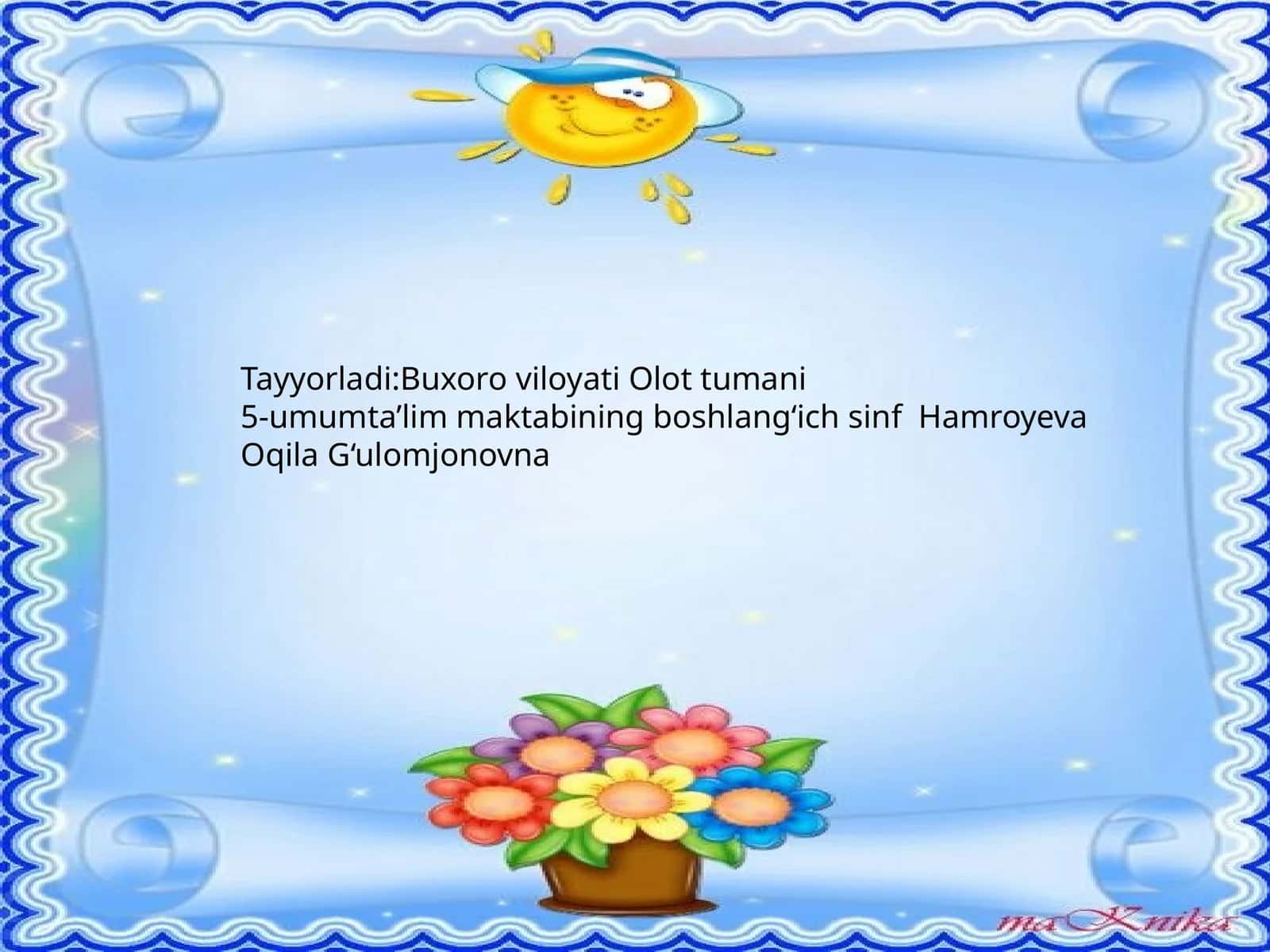 Bolalarning sevimli bayramlari