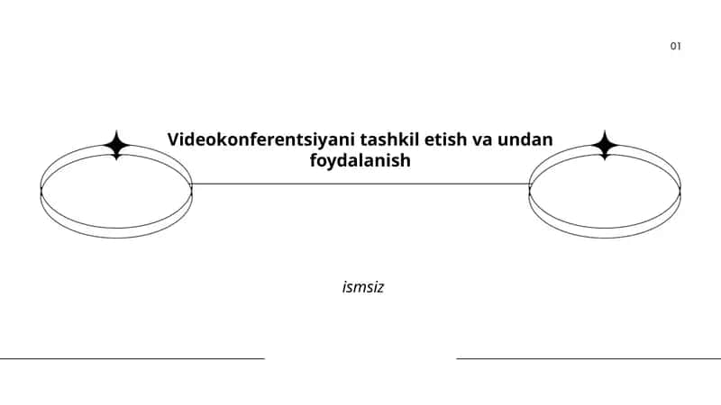 Videokonferentsiyani tashkil etish va undan foydalanish