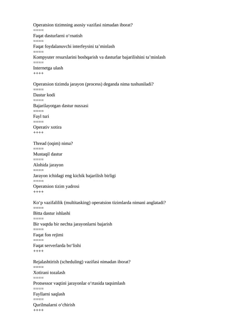 Operatsion tizim