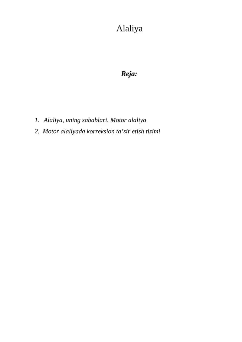 Alaliya