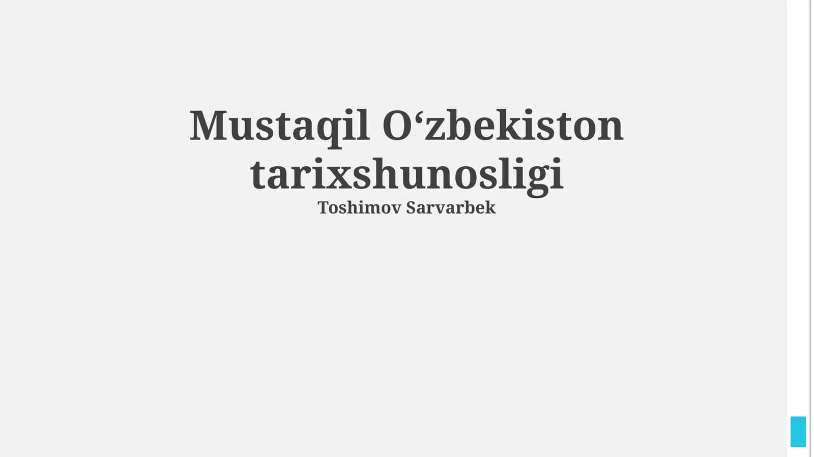 Mustaqil O‘zbekiston tarixshunosligi