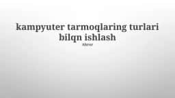 Tarmoq protokollari