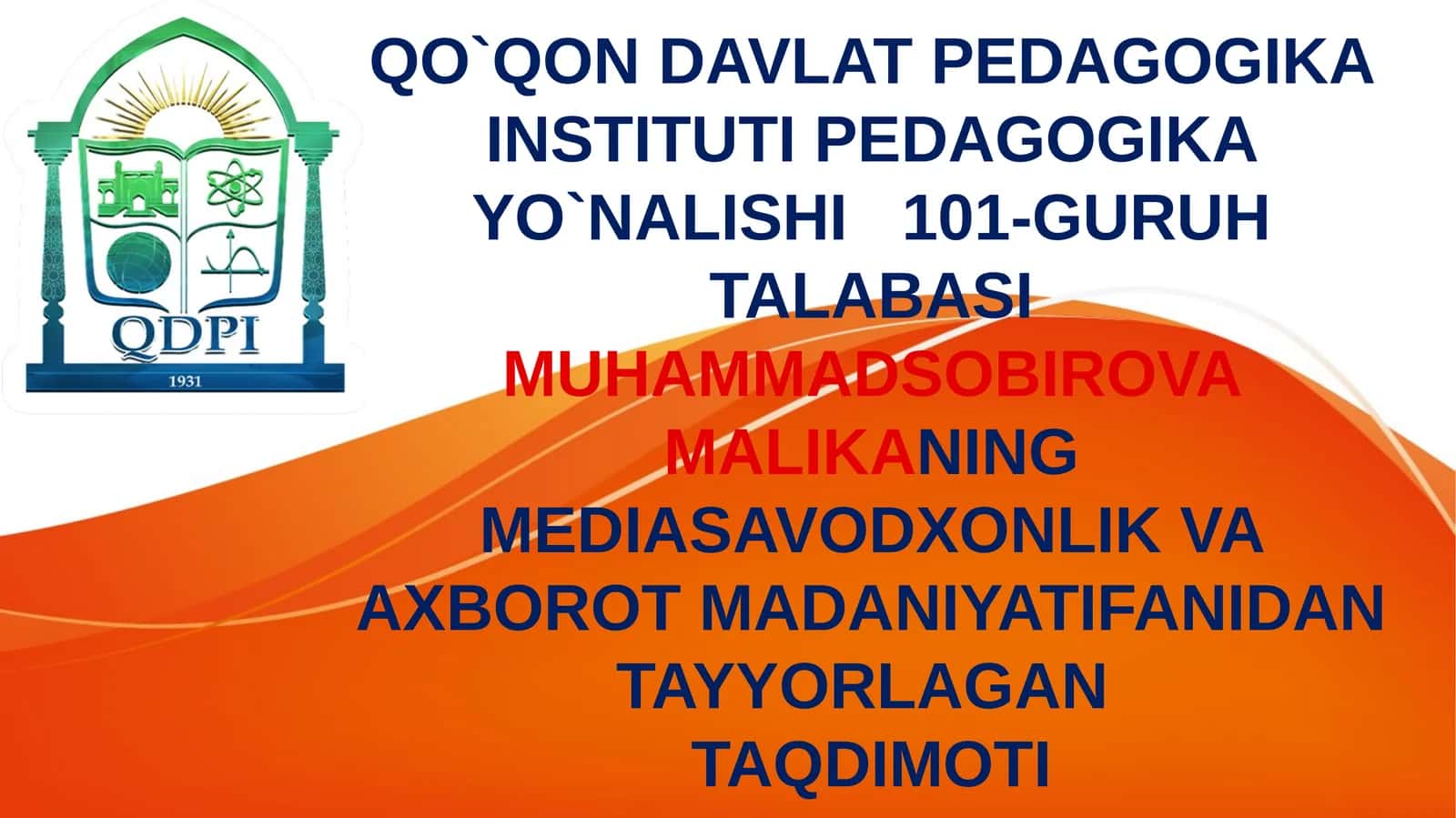 OAV AHOLINING MEDIASAVODXONLIGINI OSHIRUVCHI VOSITA SIFATIDA
