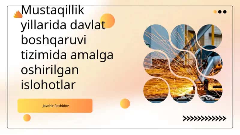 Davlat boshqaruvi islohotlarining asosiy maqsadlari va vazifalari