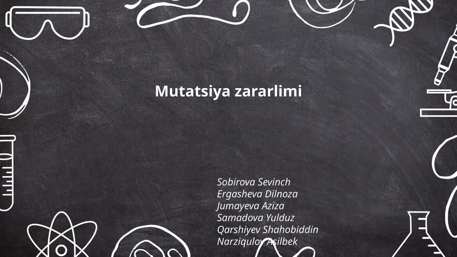 Mutatsiya zararlimi