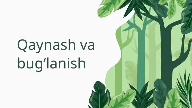 Qaynash va bugʻlanish