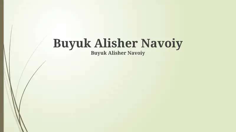 Navoiy asarlarining ahamiyati