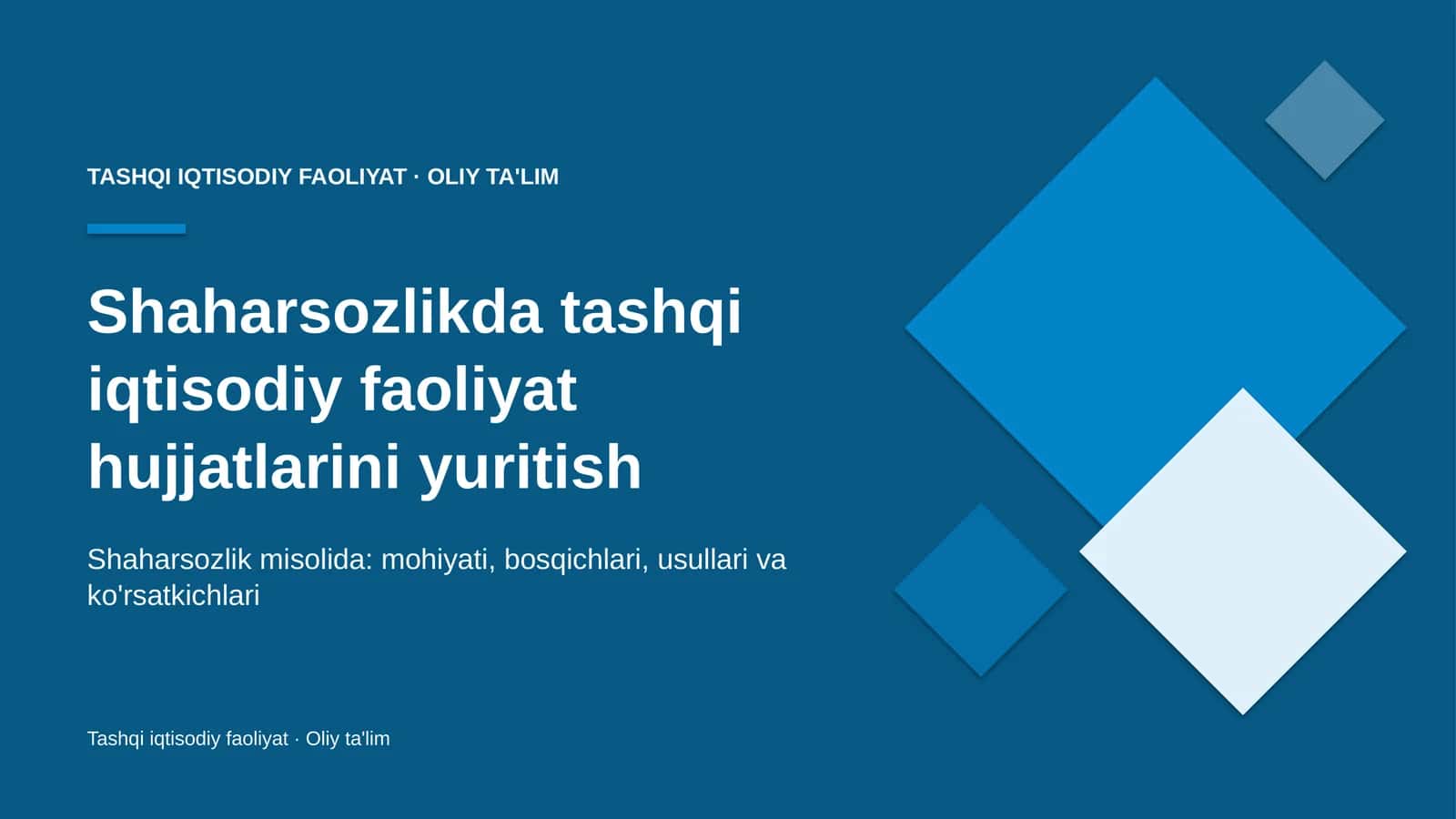 shaharsozlikda tashqi iqtisodiy faoliyat hujjatlarini yuritish 7981