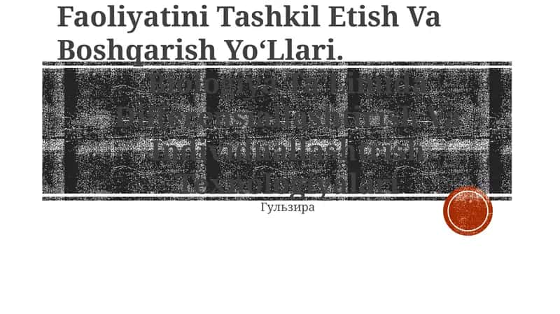 Biologiya OʻQitishda OʻQuvchilarning OʻQuv Bilish Faoliyatini Tashkil Etish Va Boshqarish YoʻLlari