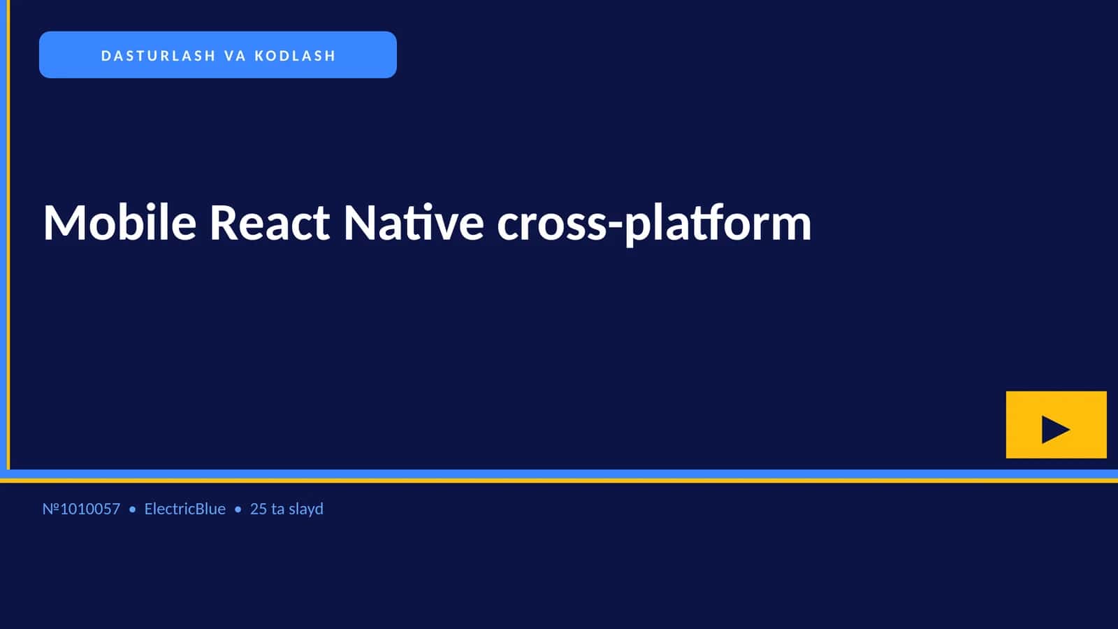 Mobile React Native cross-platform