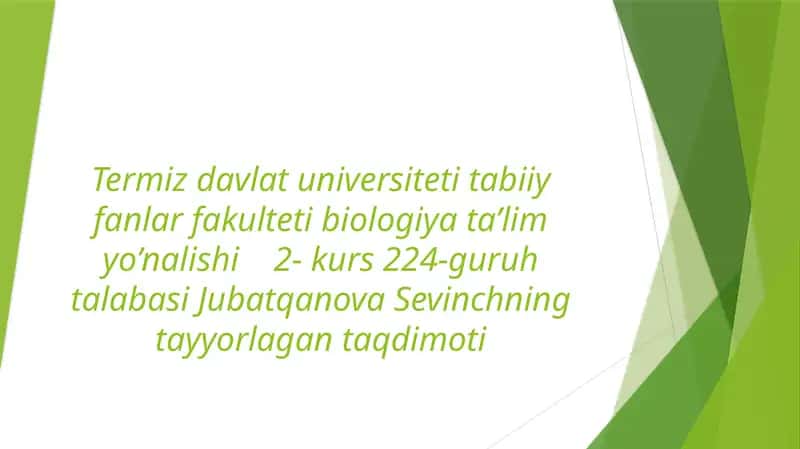 Xromosoma abberatsiyalari yoki qaytatuzulishi