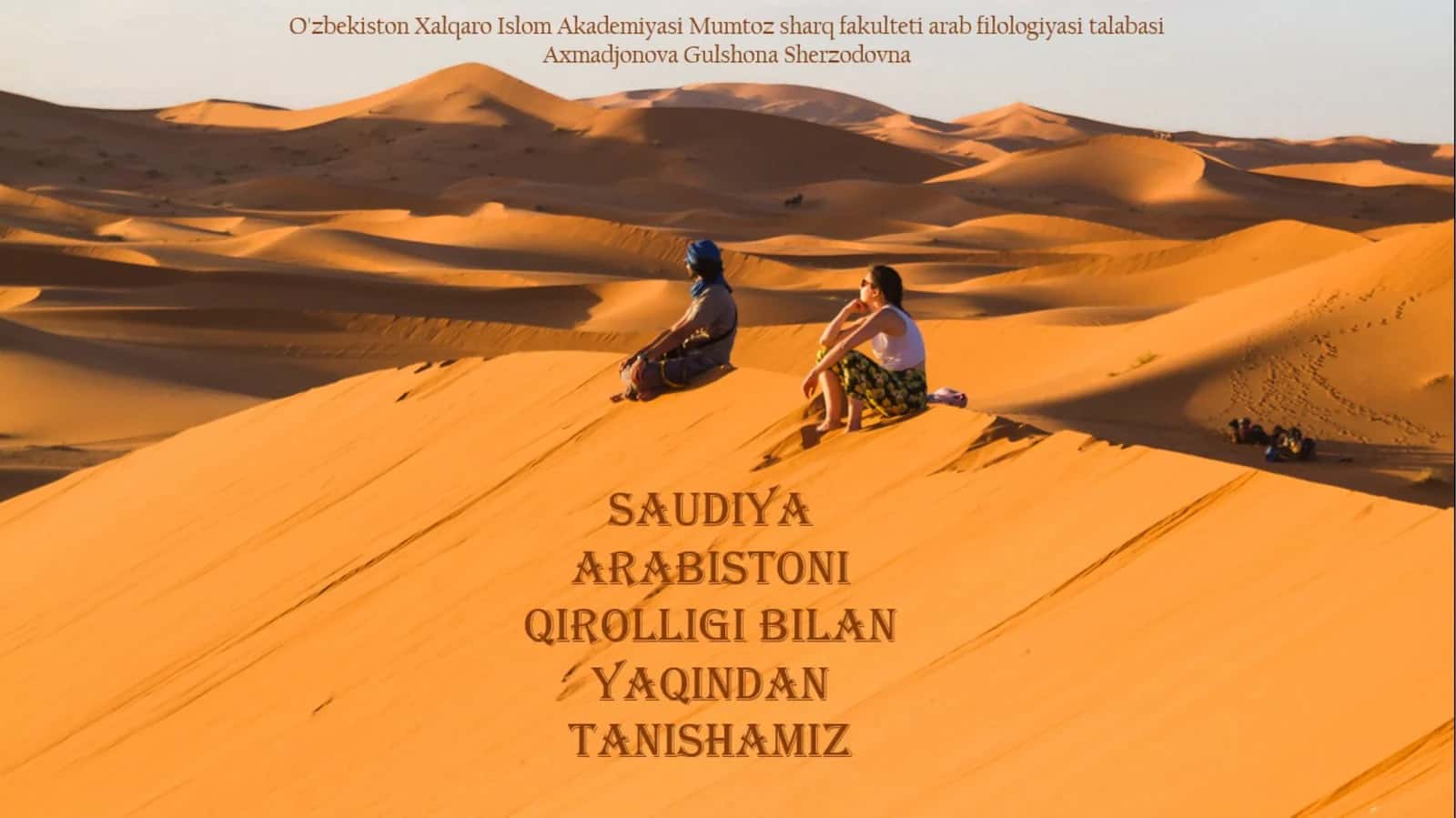 PPT Saudiya Arabistoni Qirolligi 2-qism