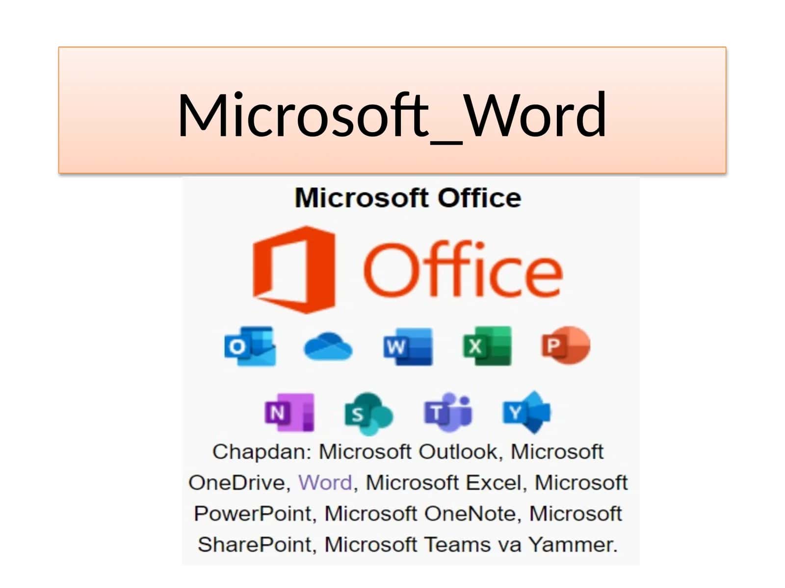 Microsoft Word