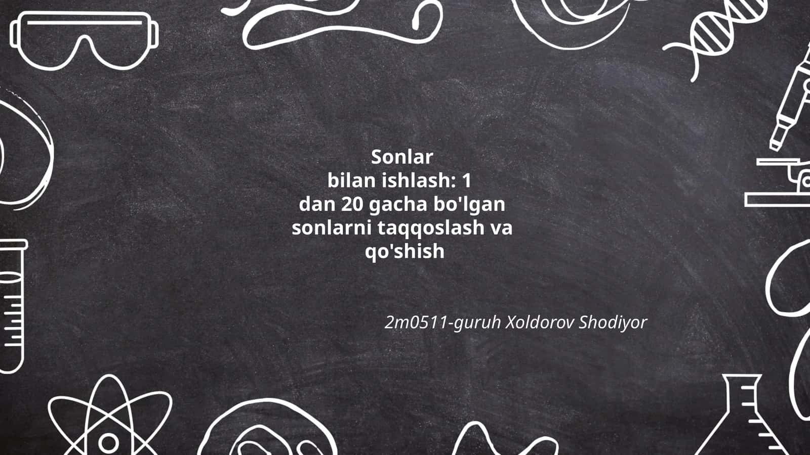 Sonlarbilan ishlash