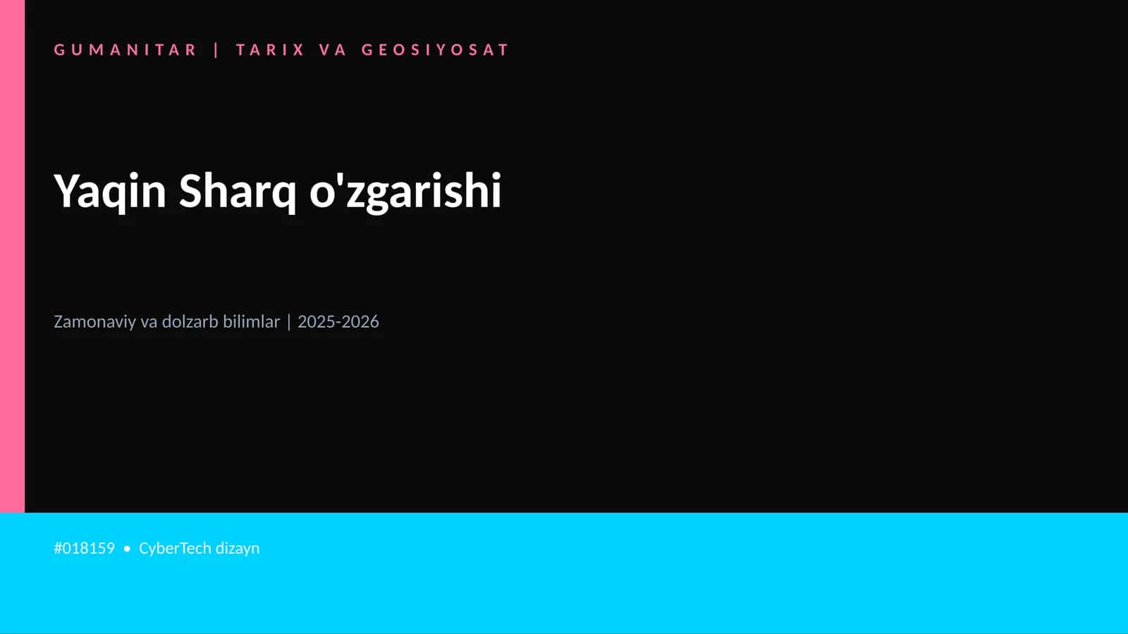 Yaqin Sharq o'zgarishi