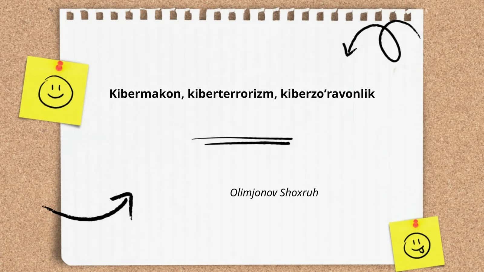 Kiberjinoyatchilikning asosiy turlari va xususiyatlari