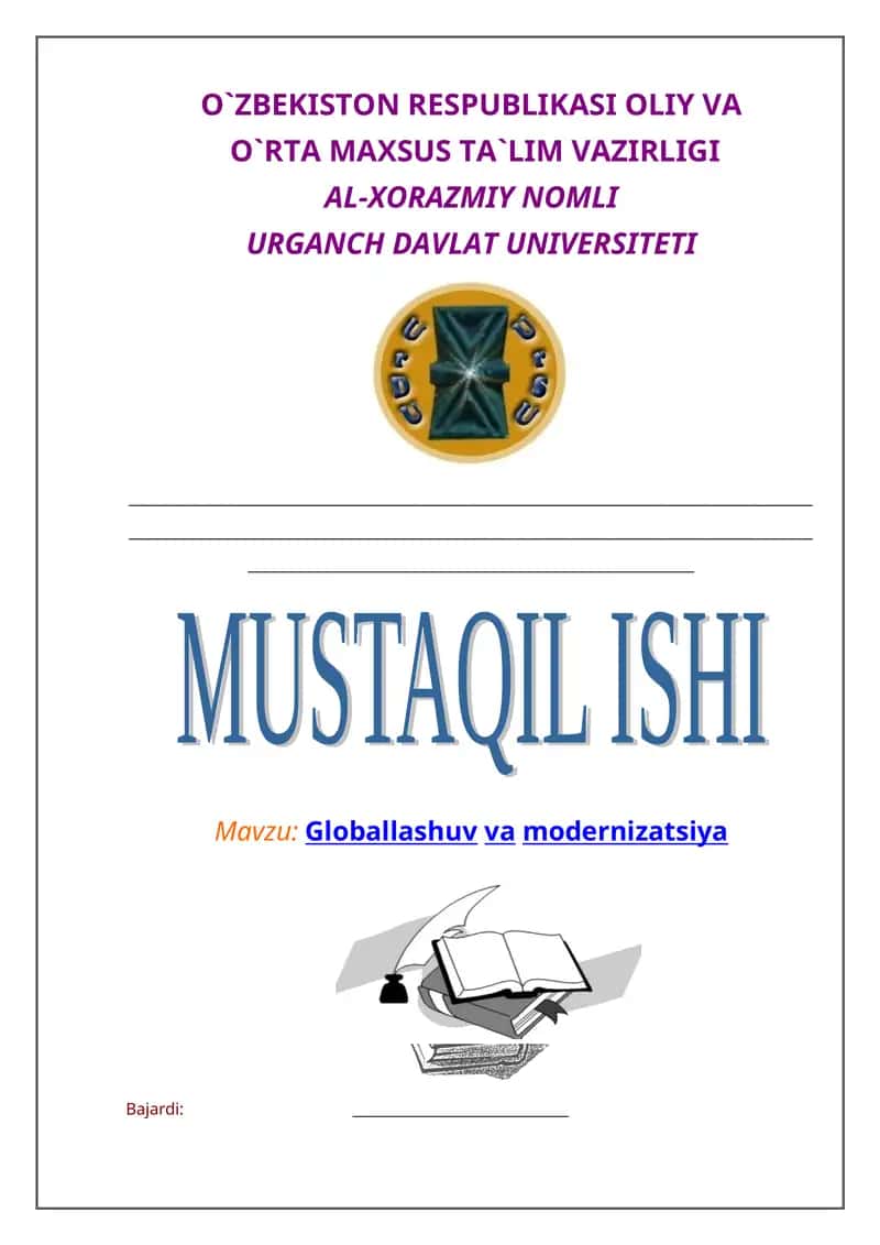 Globallashuv va modernizatsiya