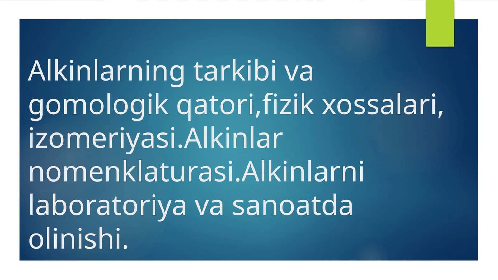Atsetilen qatorining kimyoviy xossalari