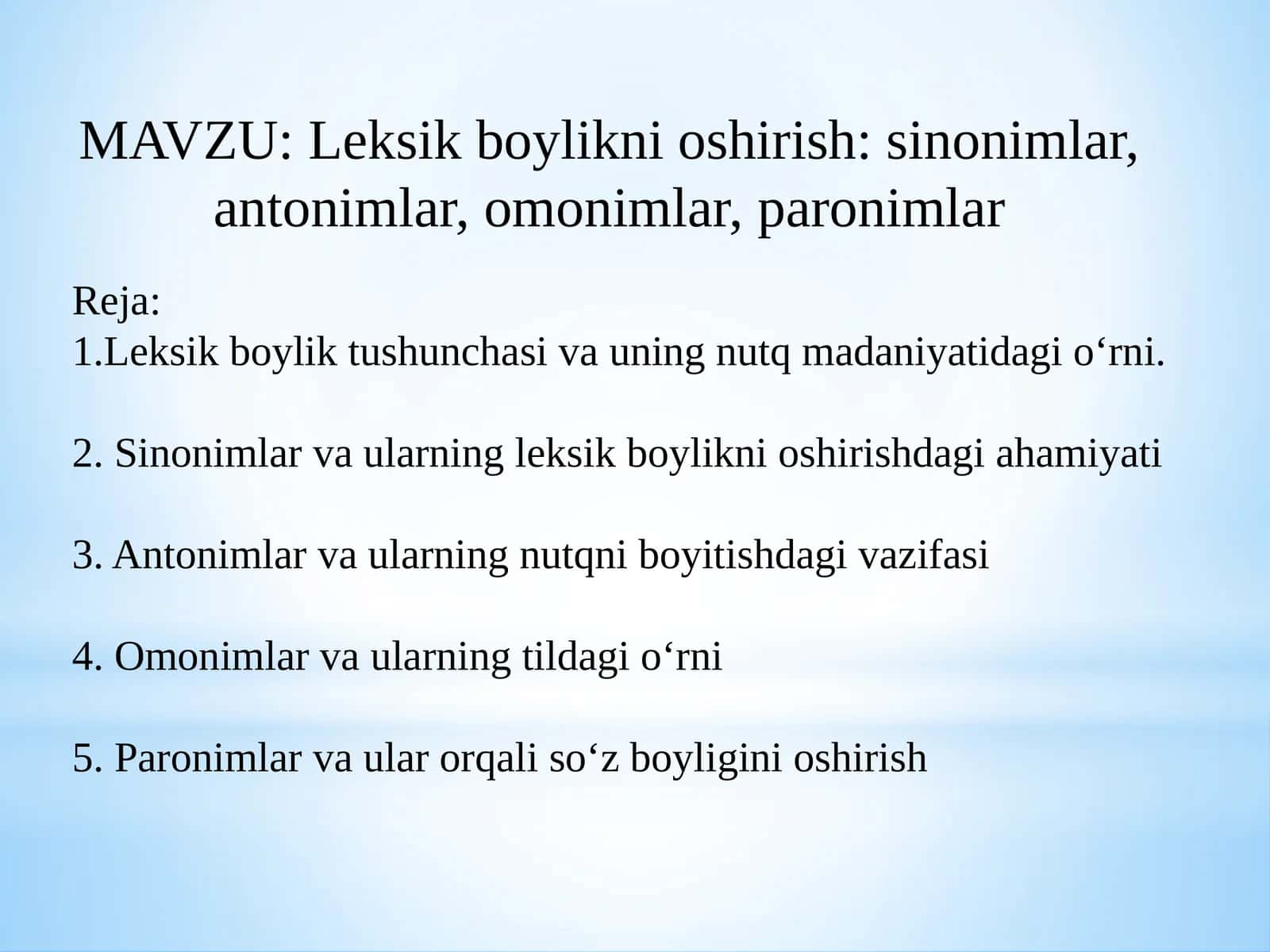 Leksik boylikni oshirish
