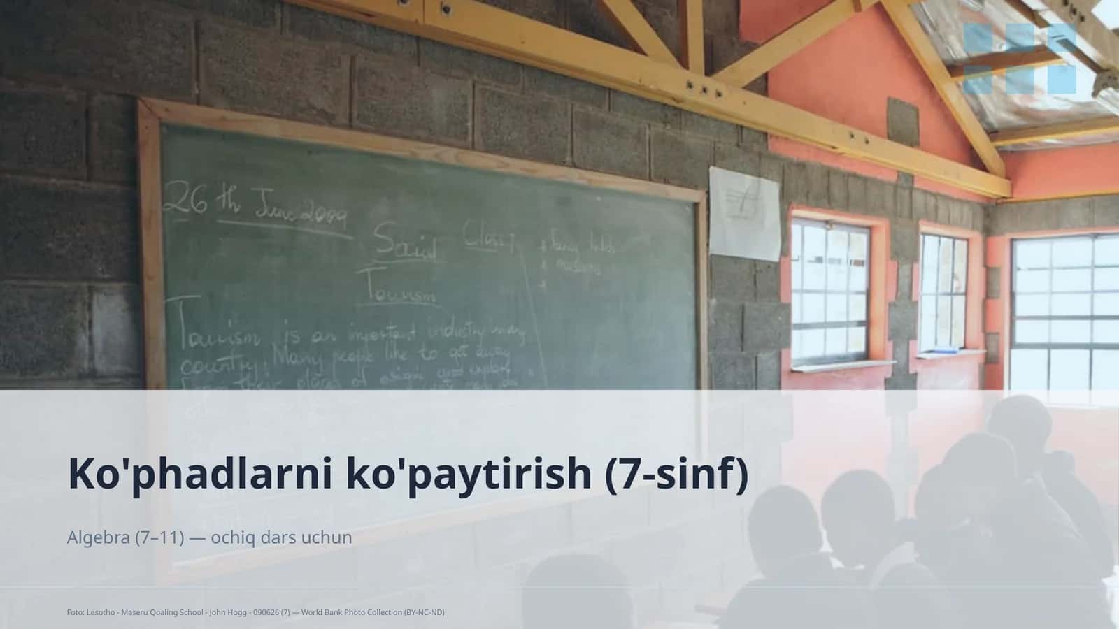 Ko'phadlarni ko'paytirish (7-sinf)
